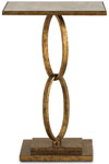 Gold leaf side table, Curry & Company