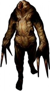 Mumblers from Silent Hill. Three of them at crotch level is absolute terror.