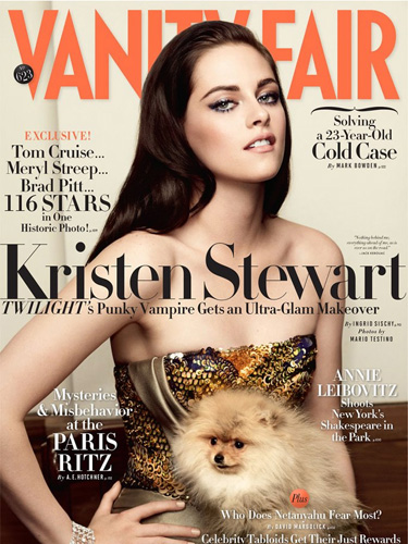 Dead-eyed and slack-jawed Kristen Stewart for Vanity Fair