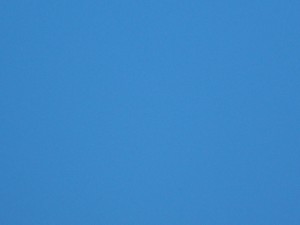 Blue skies; it's a metaphor.