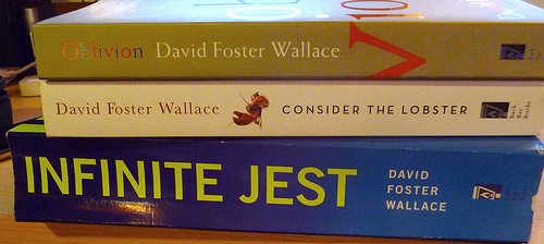Stack of DFW books (cropped)