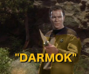 William Shatner left after season six, but returned in the ninth season episode about a mysterious alien first contact, "Darmok."