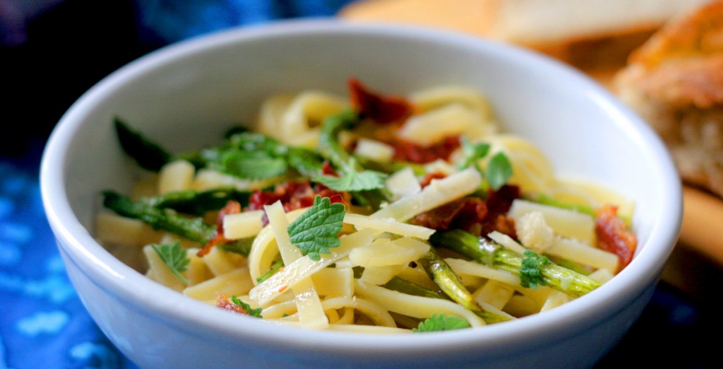Recipe Sunday Summer Pasta with Asparagus and Mint Crasstalk
